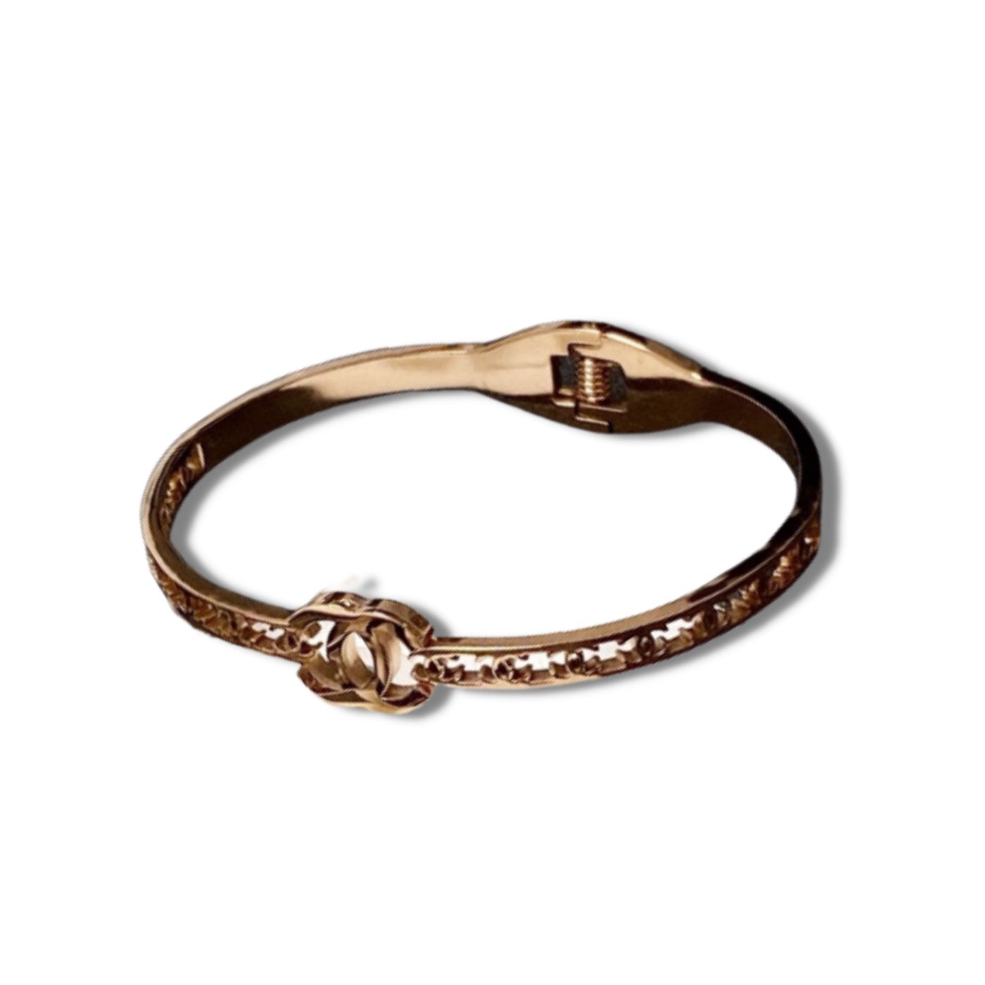 Ch**el Mother Of Pearl Bracelet Gold For Women