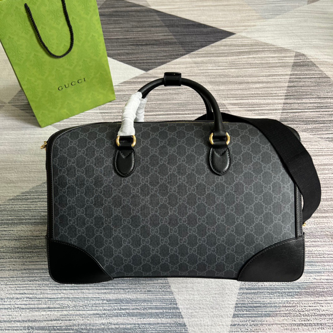 Gvc*1 Duffle Bag With Interlocking G Black 16.5in/42cm ‎696014 92THF 1000