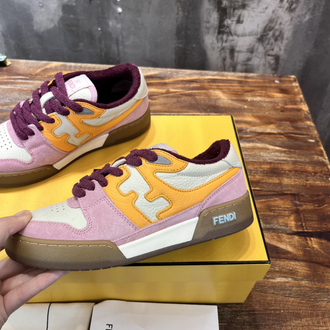 F**di FD F**di Match Low Tops Sneakers Pink For Women