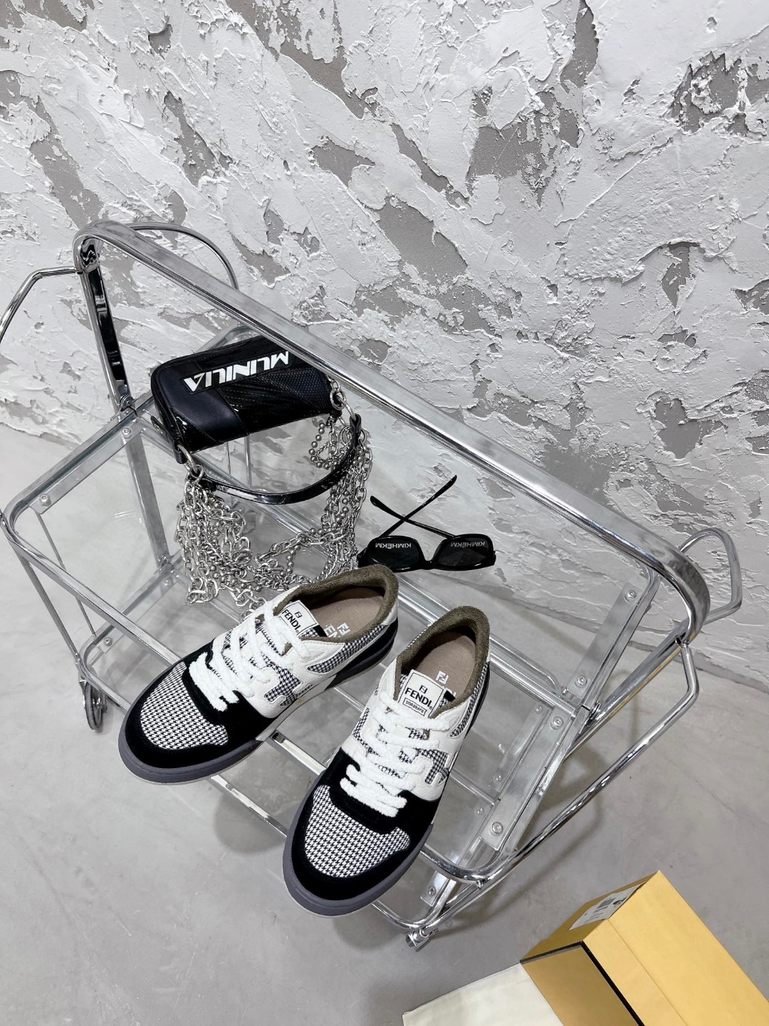 F**di FD F**di Match Low Tops Sneakers Black For Women