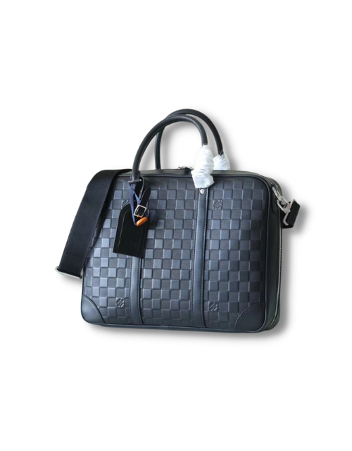 Sirius Briefcase Damier Black For Men 13.8in/35cm N45288