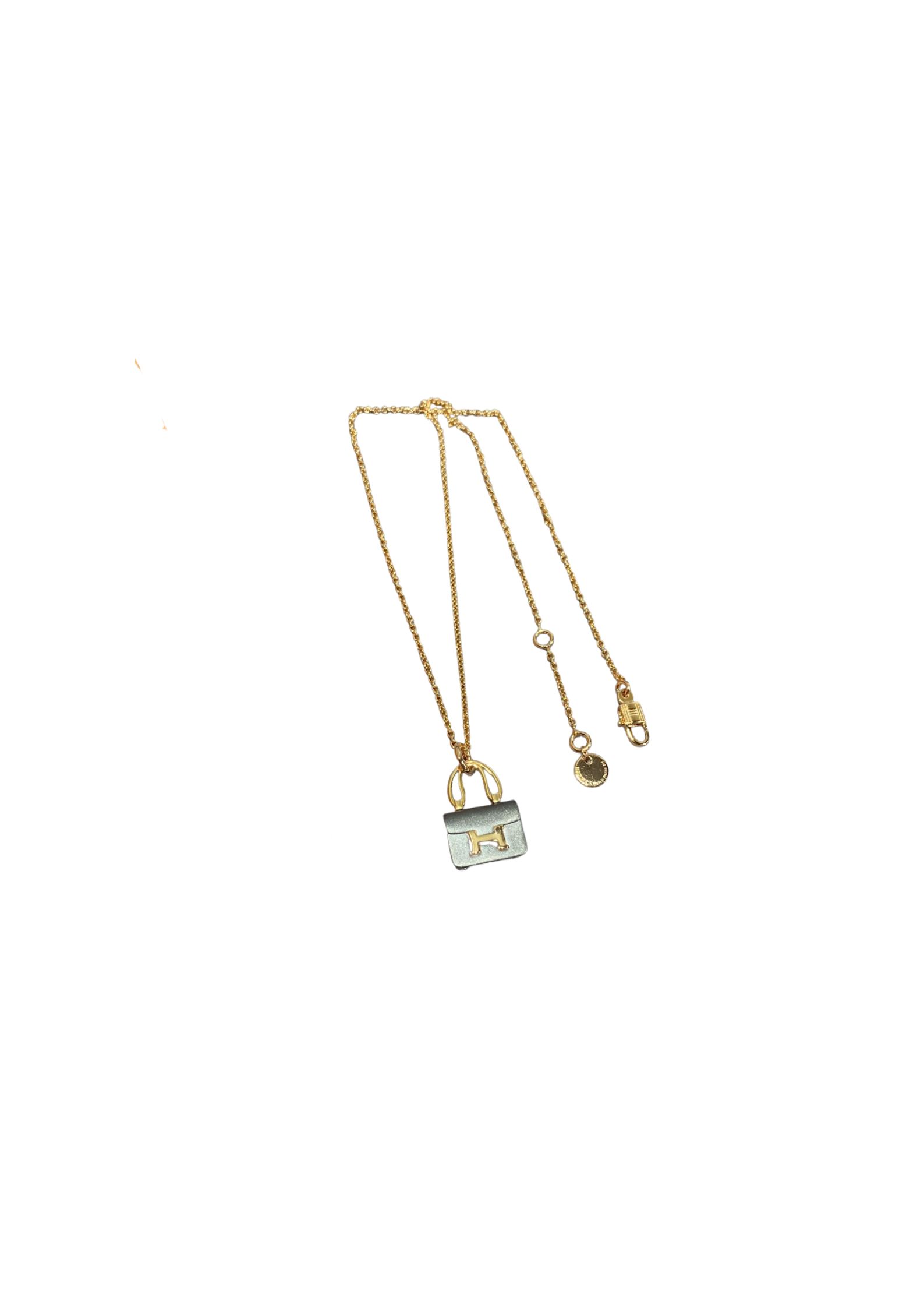 H**me5 Constance Amulets Pendant Necklace Gold Tone For Women