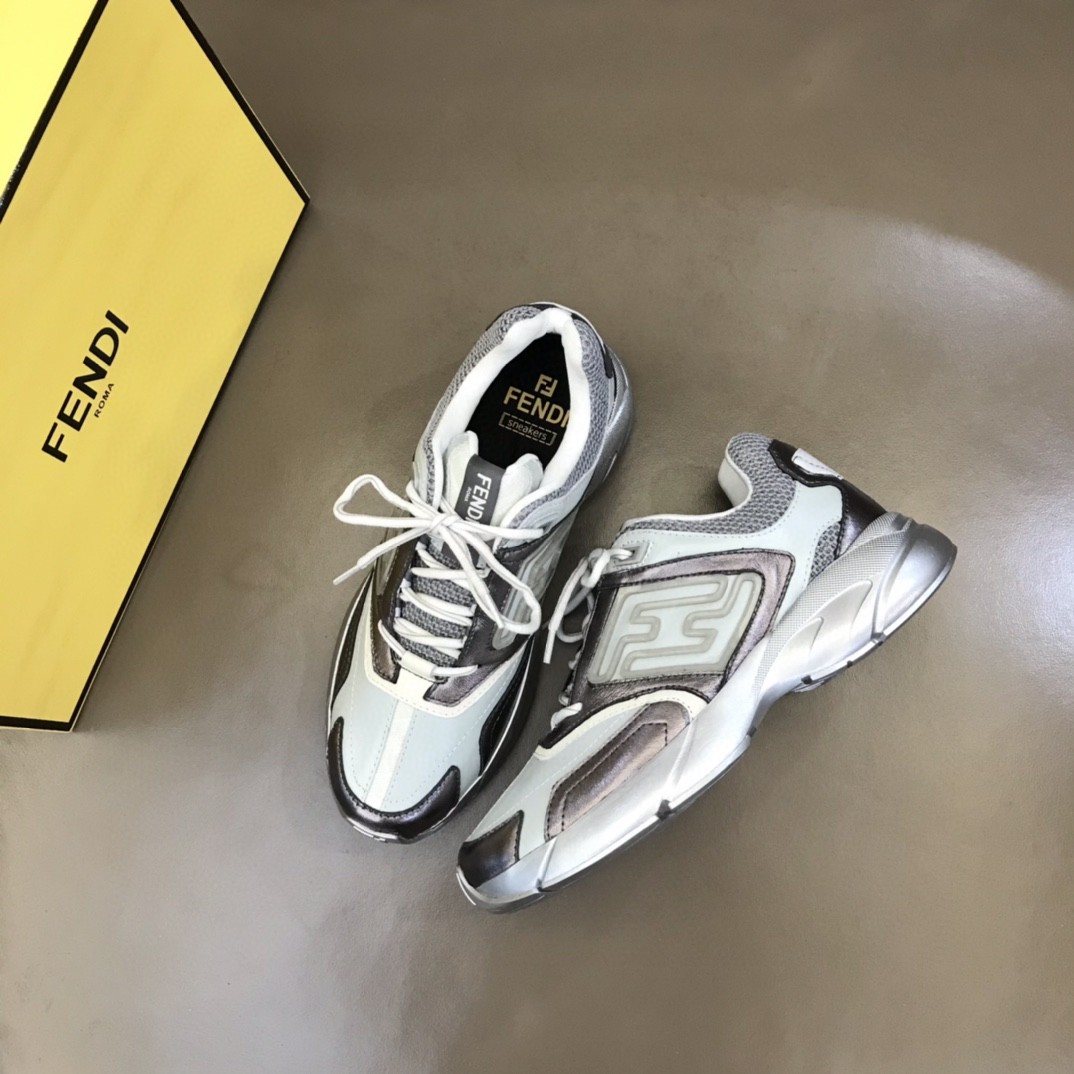 FD F**di Faster Trainers Sneakers Black And White For Women