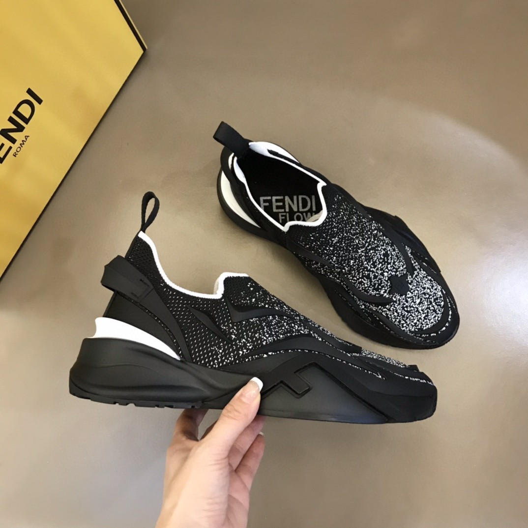 FD F**di Flow Running Sneakers Light Black For Women
