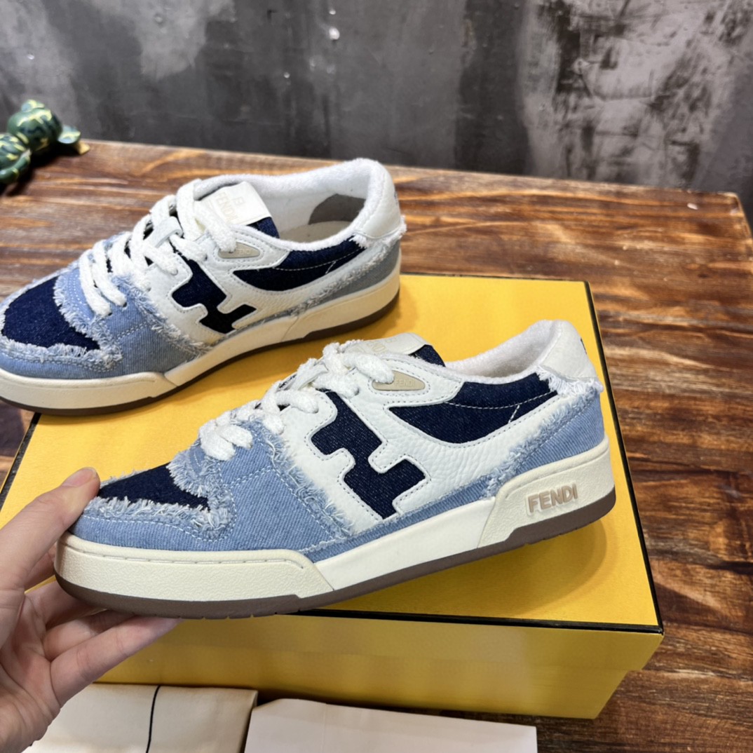 F**di FD F**di Match Low Tops Sneakers Blue For Women