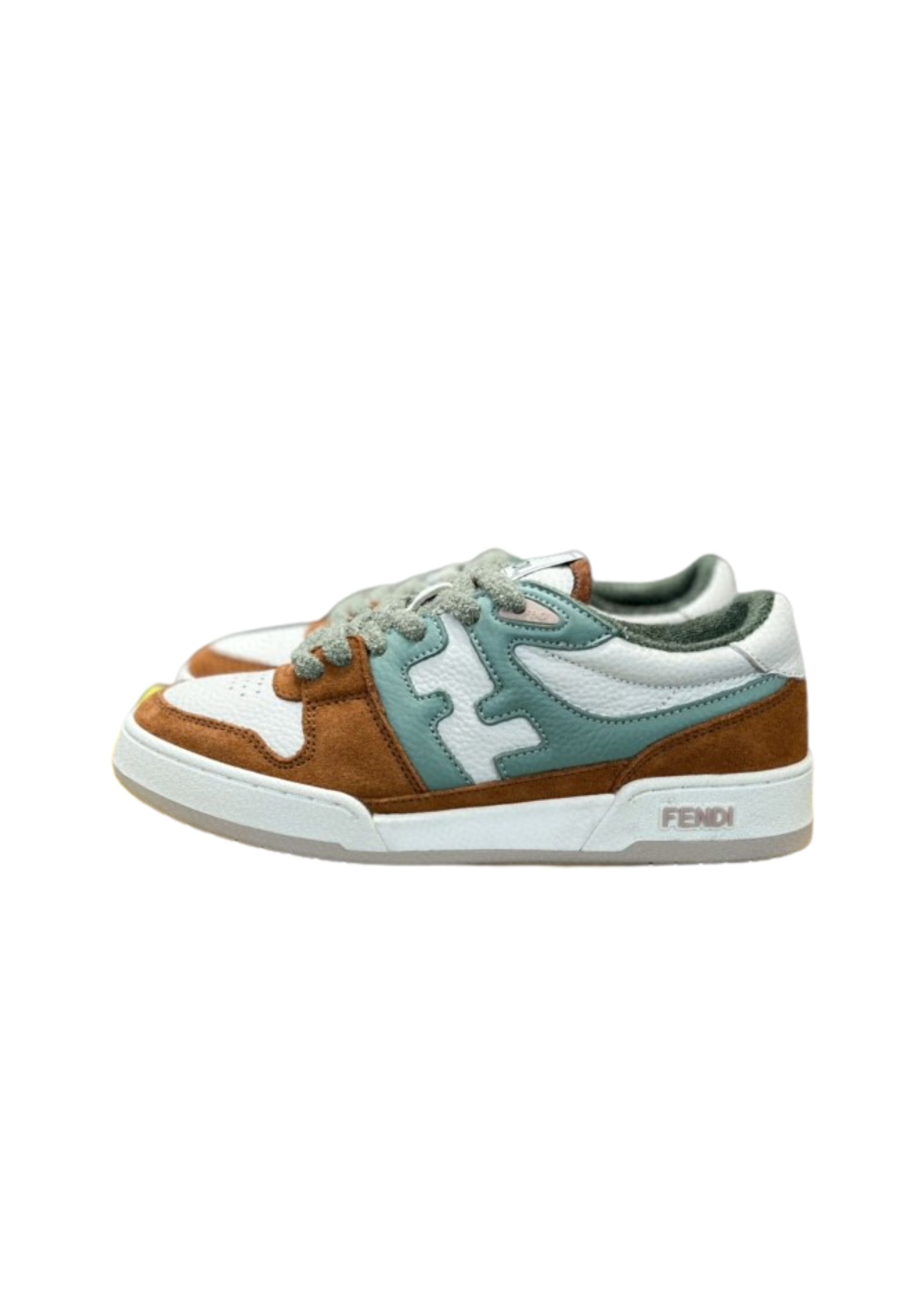 F**di FD F**di Match Low Tops Sneakers Brown And Green For Women