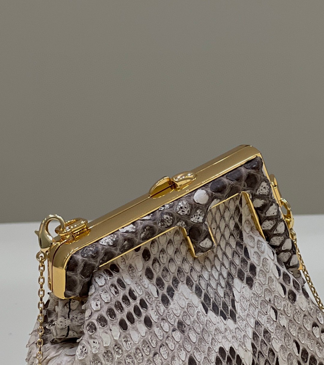 F**di FD First Nano Bag White/Beige/Multicolor For Women 4.6 in/ 11.5 cm