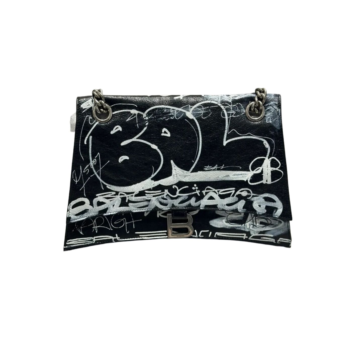 Ba1en*iaga Crush Old School Bag Black For Women‎ 12.2in/30.9cm