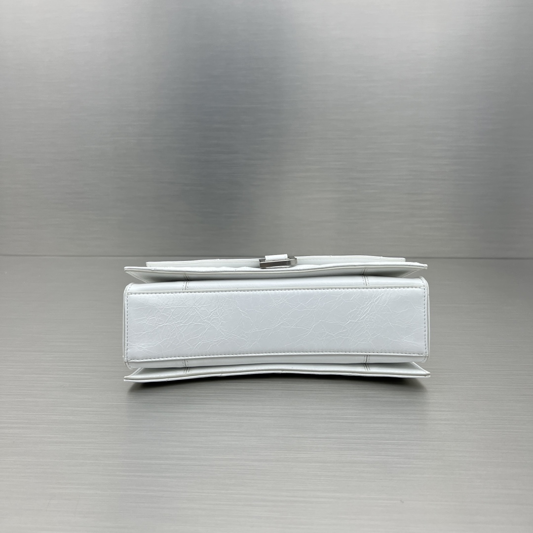 Ba1en*iaga Crush Small Chain Bag Black/Pink/Silver/White For Women‎ 9.8in/24.9cm 716351210J09001