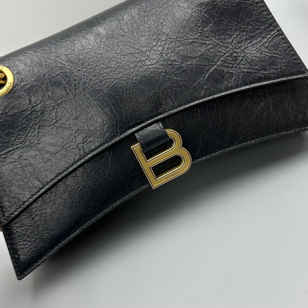 Ba1en*iaga Crush Small Chain Bag Black For Women‎ 9.8in/25cm 716351210IT1000
