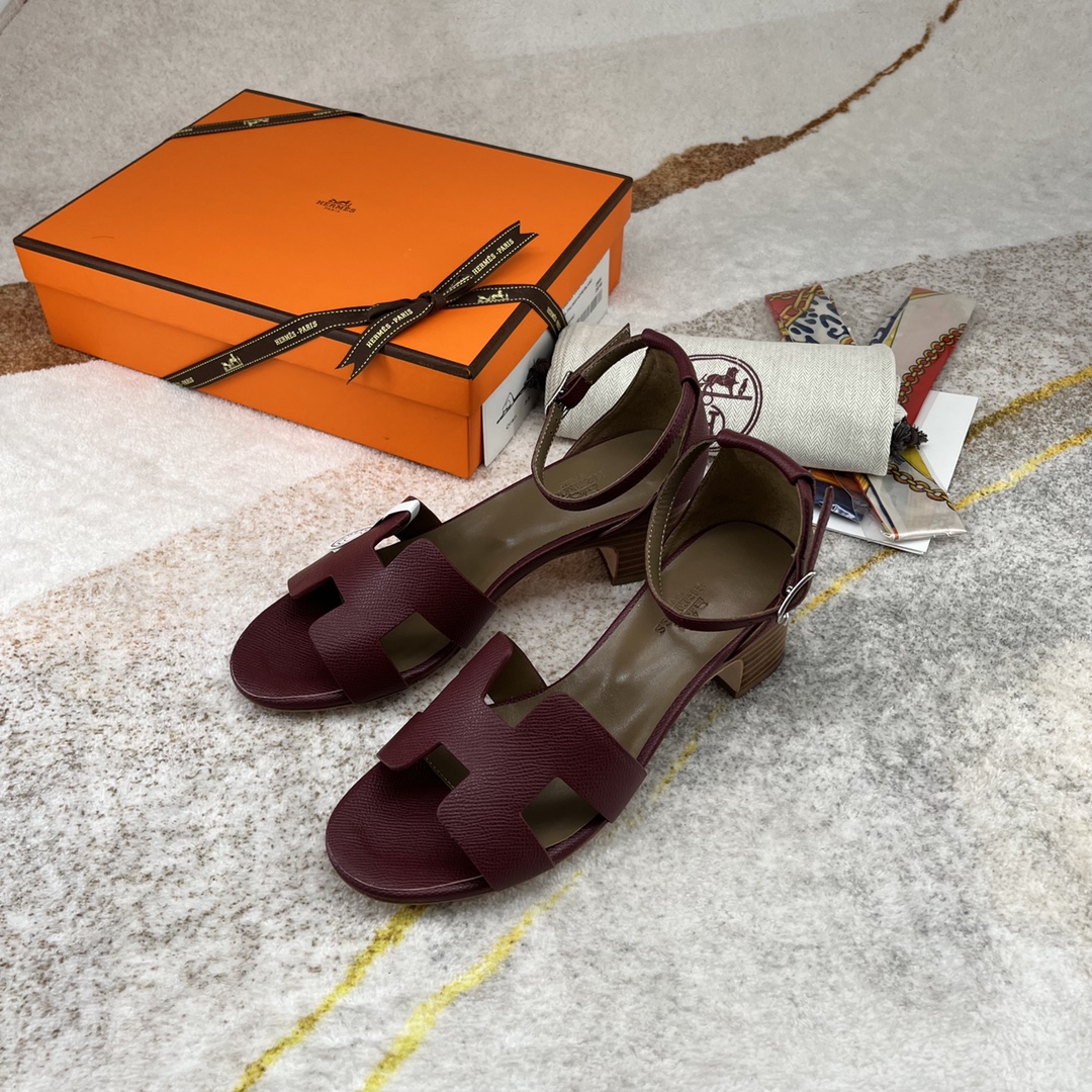 H**me5 Encens 50 Sandal Burgundy For Women
