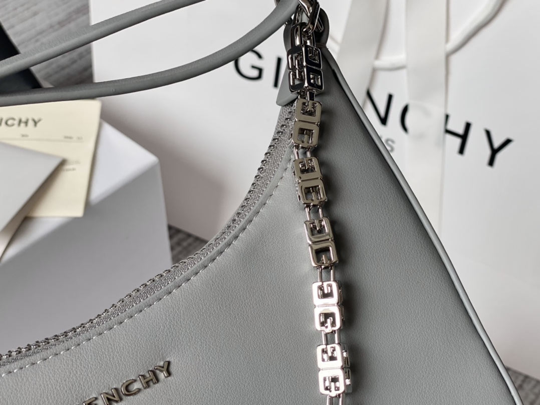 Givenchy Small Moon Cut Out Bag Black/Pink/Cream/Brown/Grey/Dark Grey For Women‎ 9.8in/25cm BB50LGB1A4-001