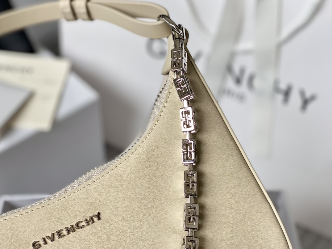 Givenchy Small Moon Cut Out Bag Black/Pink/Cream/Brown/Grey/Dark Grey For Women‎ 9.8in/25cm BB50LGB1A4-001