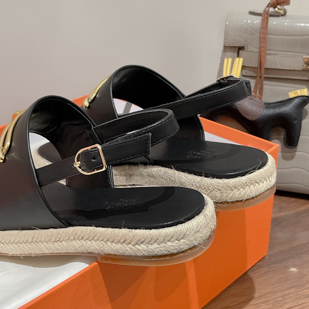 H**me5 Eloise Espadrille Black For Women H221152Z 02350