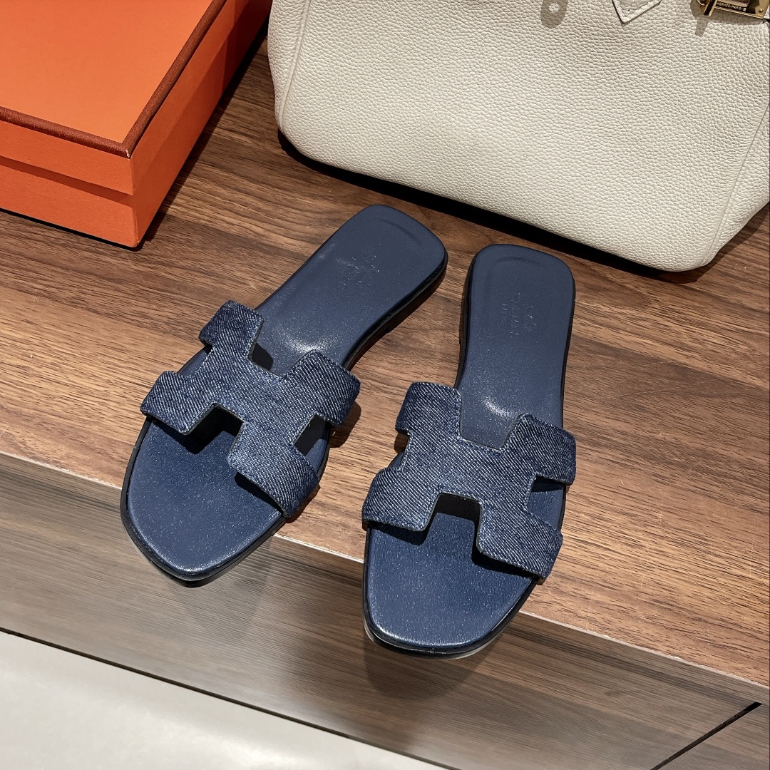 H**me5 Oran Sandal Navy Blue For Women