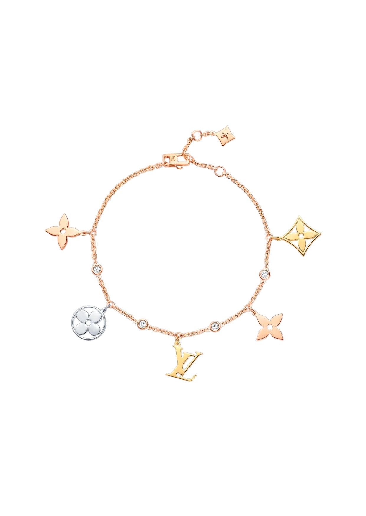 Idylle Blossom Charms Bracelet Gold For Women Q95689