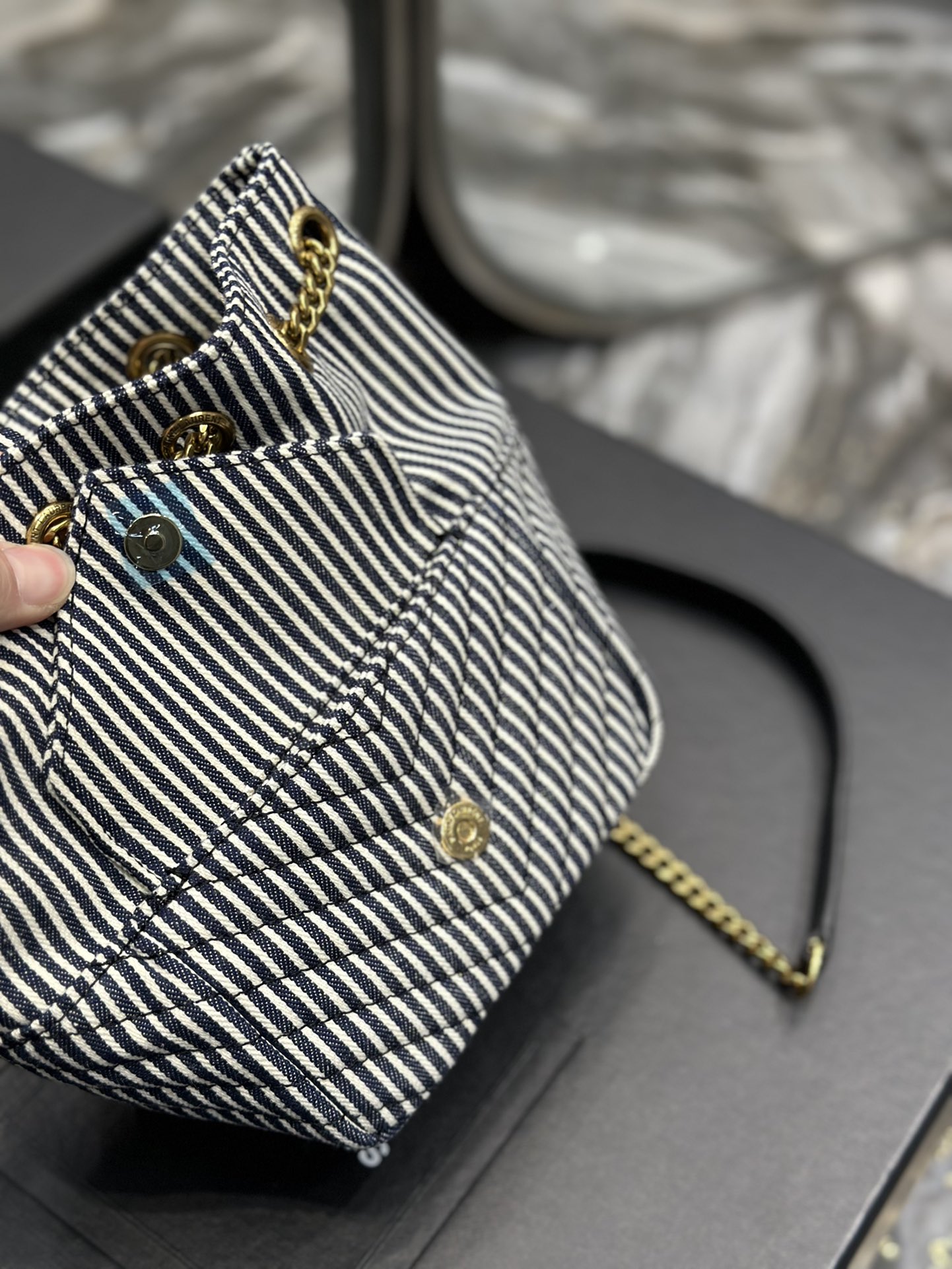 Sa1nt Lau*nt Joe Backpack Black For Women‎ 7.5in/19cm