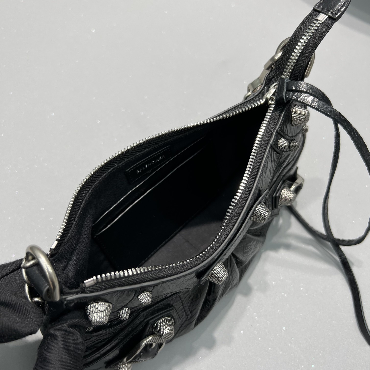 Ba1en*iaga Le Cagole Mini Bag Black/White/Pink For Women‎ 8.2in/20.8cm 6958141VG9Y1000