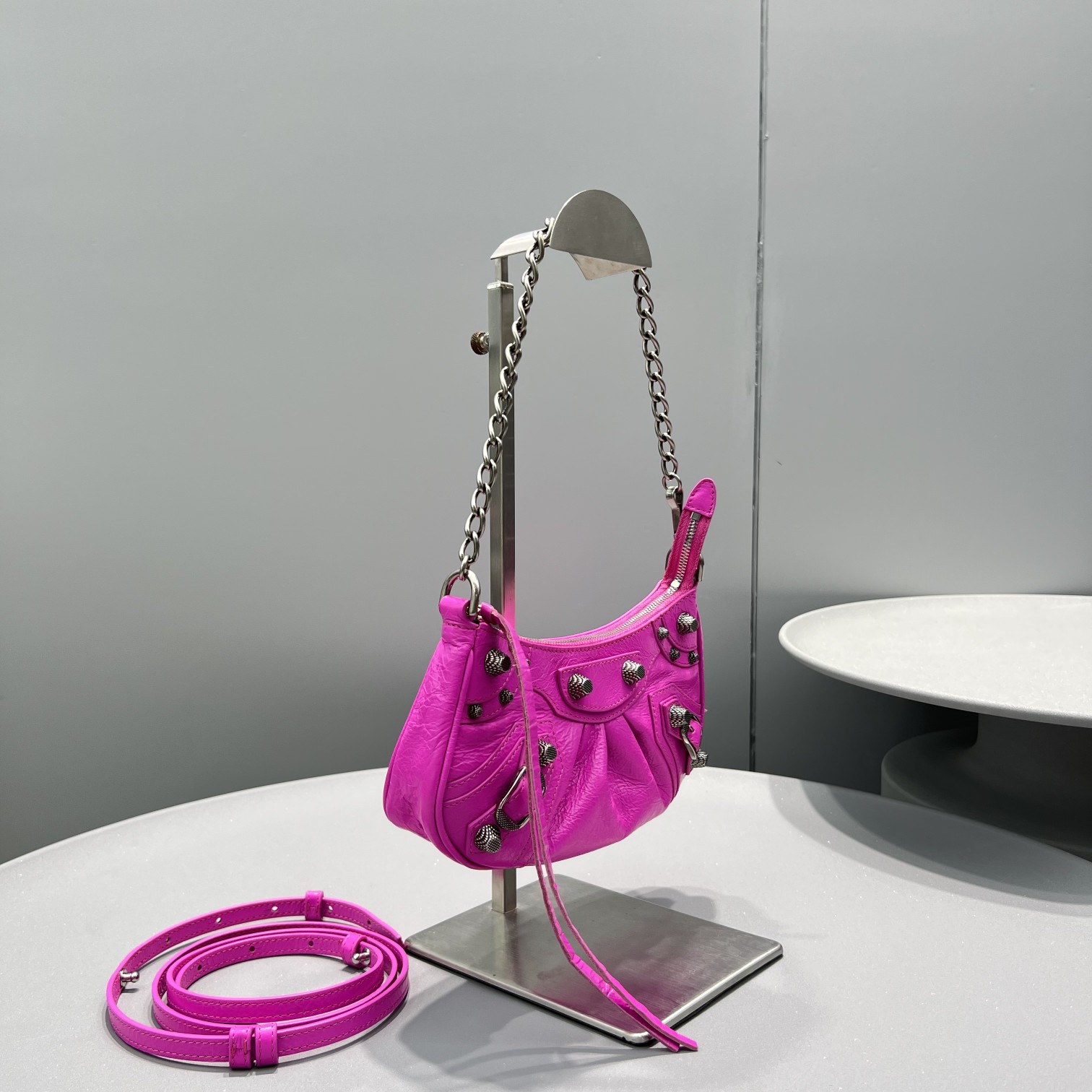 Ba1en*iaga Le Cagole Mini Bag Purple/Black/Pink/Green For Women‎ 8.2in/20.8cm