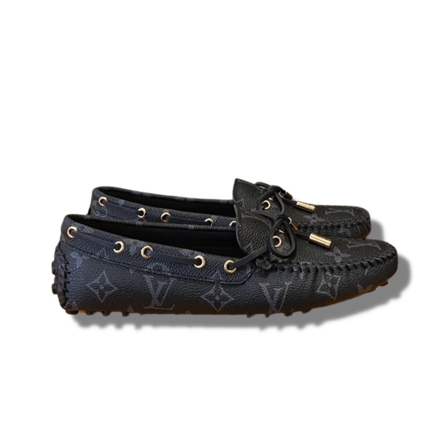 L0vis Vvtt0n Gloria Flat Loafer Black For Women