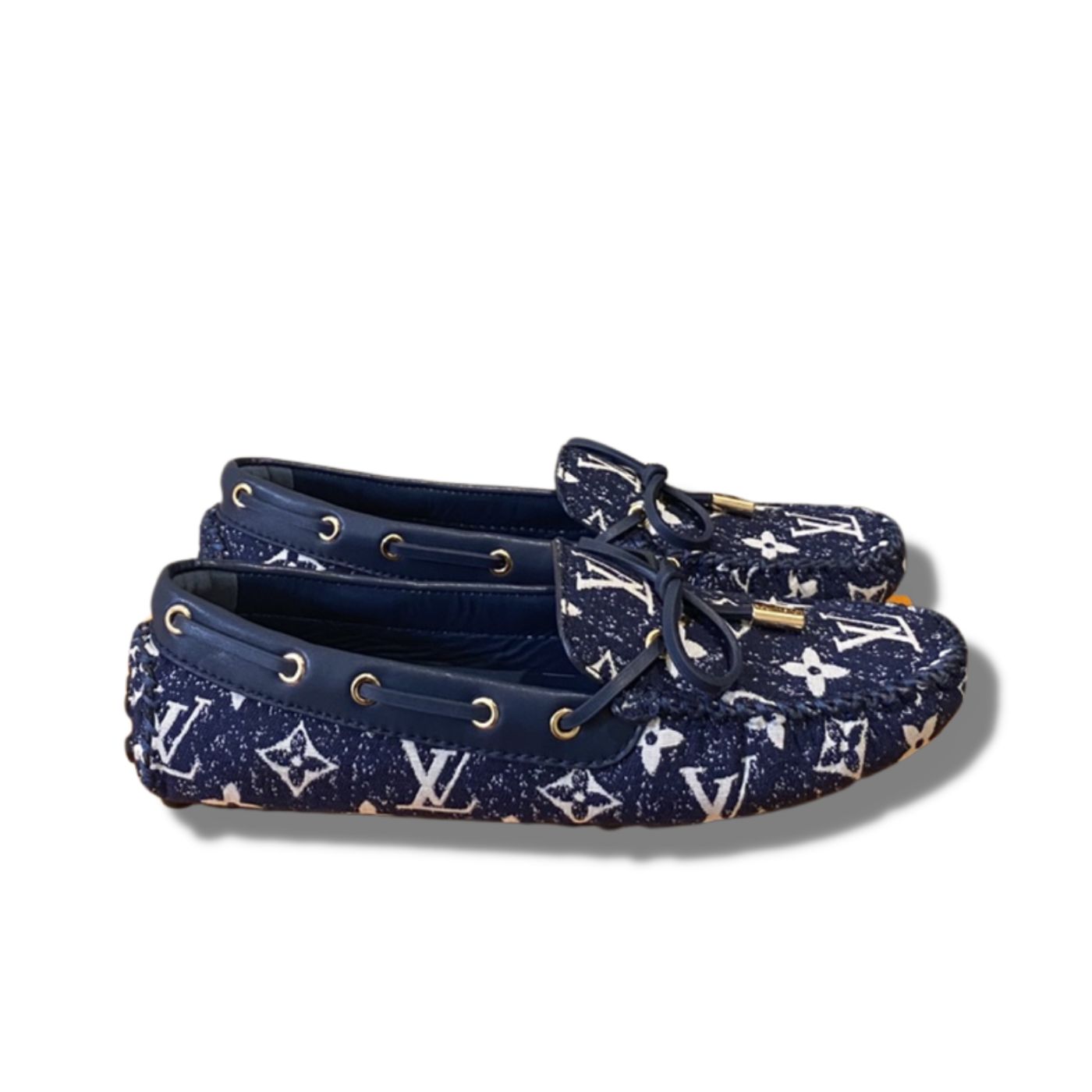 L0vis Vvtt0n Gloria Flat Loafer Blue For Women