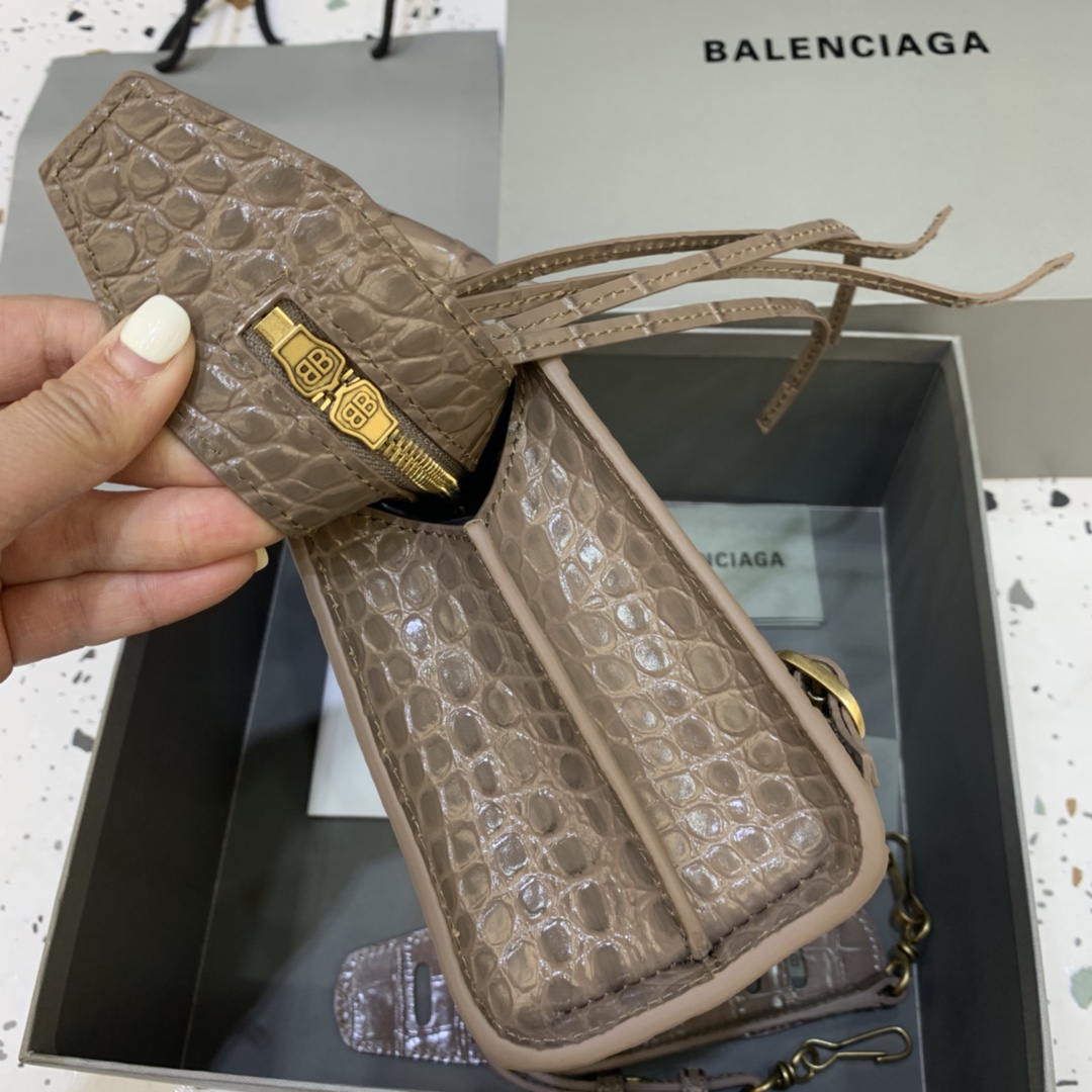 Ba1en*iaga Neo Classic Mini Handbag Black/Dark Blue/Cream/Brown/Green Khaki For Women‎ 8.6in/21.8cm
