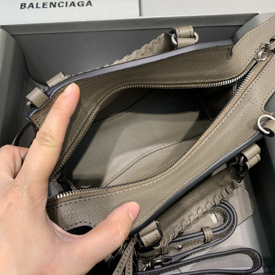 Ba1en*iaga Neo Classic Mini Handbag Black/Dark Blue/Cream/Brown/Green Khaki For Women‎ 8.6in/21.8cm