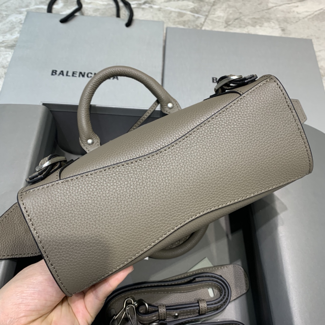 Ba1en*iaga Neo Classic Mini Handbag Black/Dark Blue/Cream/Brown/Green Khaki For Women‎ 8.6in/21.8cm
