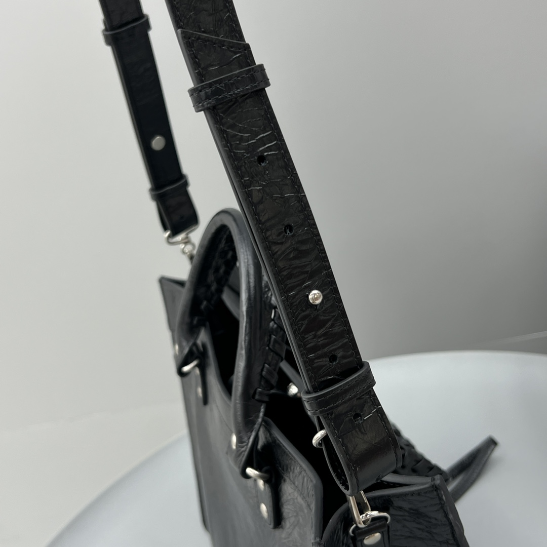 Ba1en*iaga Neo Classic Small Handbag Black For Women‎ 13in/33cm