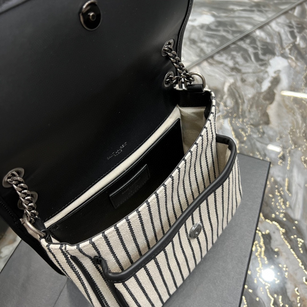 Sa1nt Lau*nt Niki Small Bag White For Women‎ 8.7in/22cm