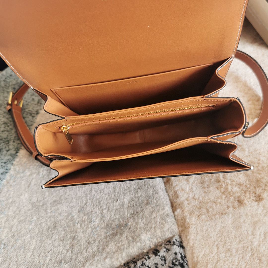 Ce1i*e Teen Triomphe Bag Black/Brown For Women‎ 7in/18.5cm