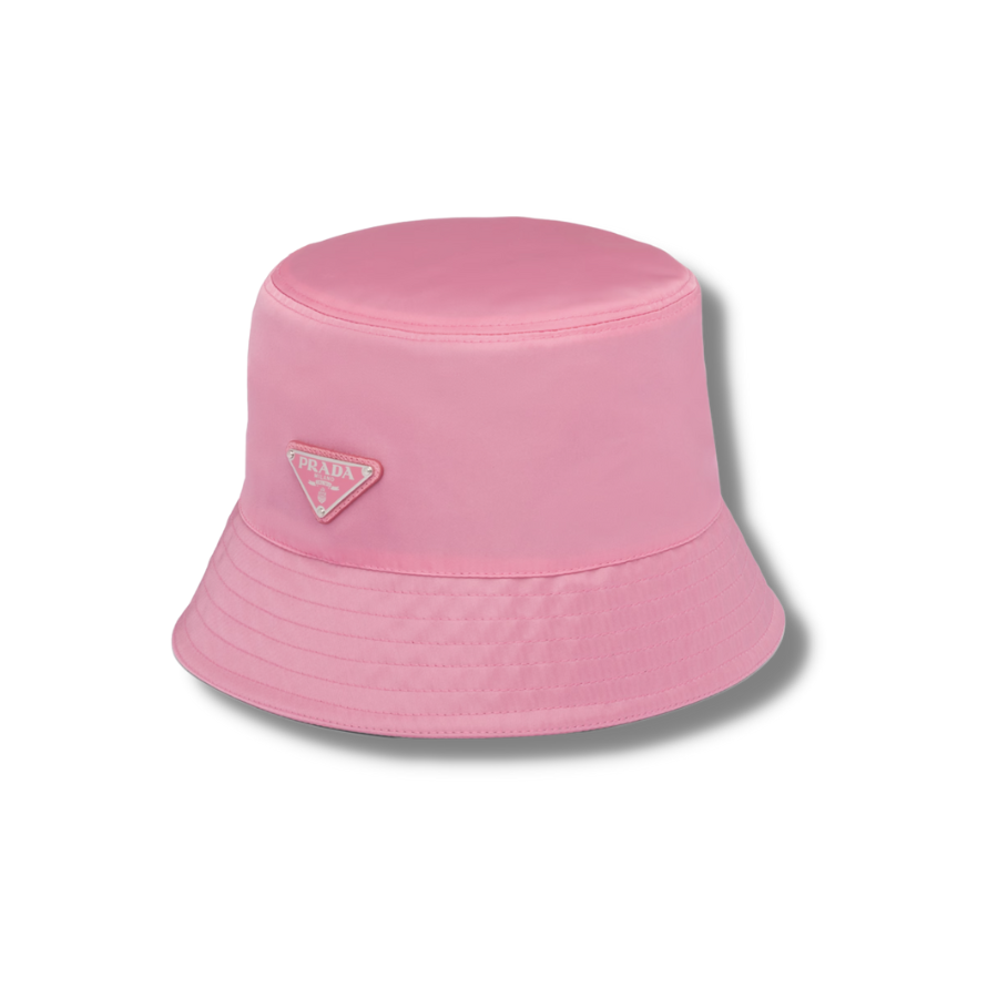 Pra*a Nylon Bucket Hat Begonia Pink For Women – 1HC137_2B15_F0638