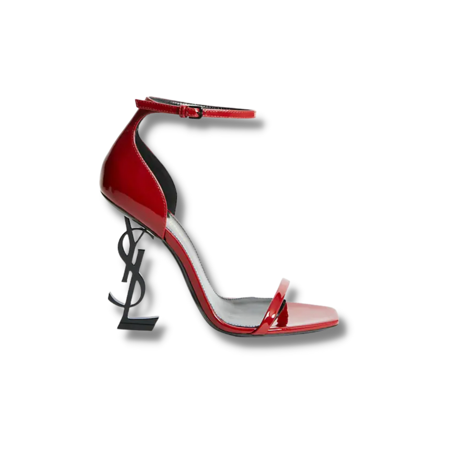 Opyum Sandals In Patent For Women Red 4.3in/11cm