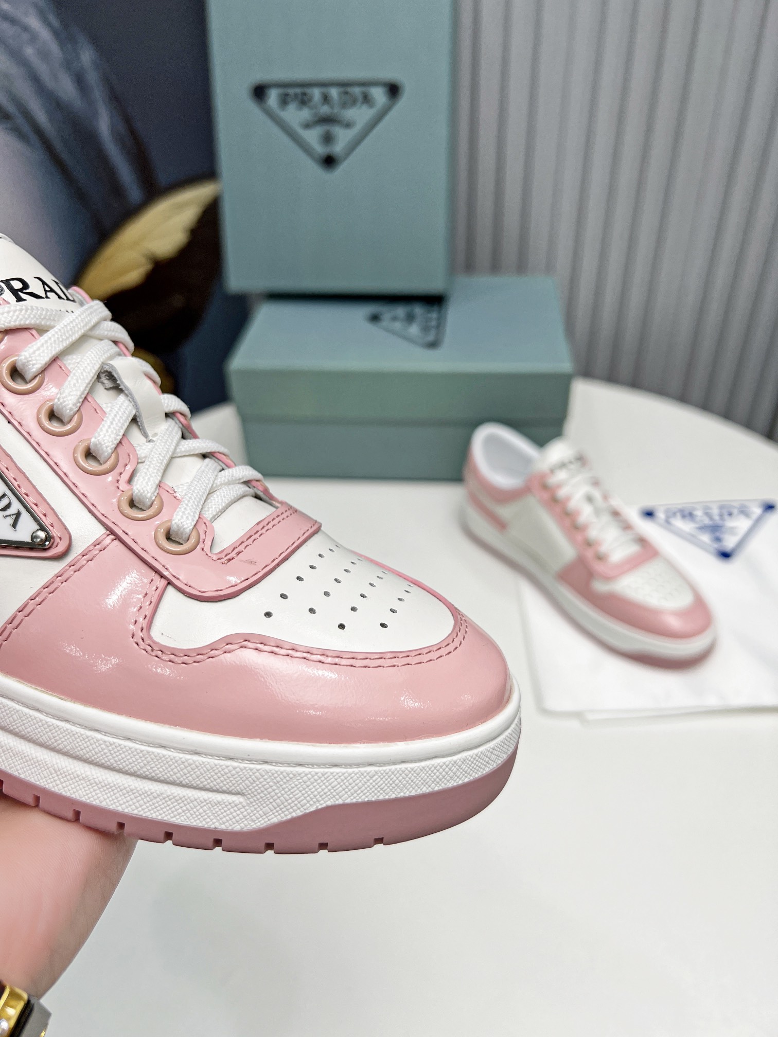 Pra*a Downtown Sneakers Pink For Women 1.2 in/ 3 cm