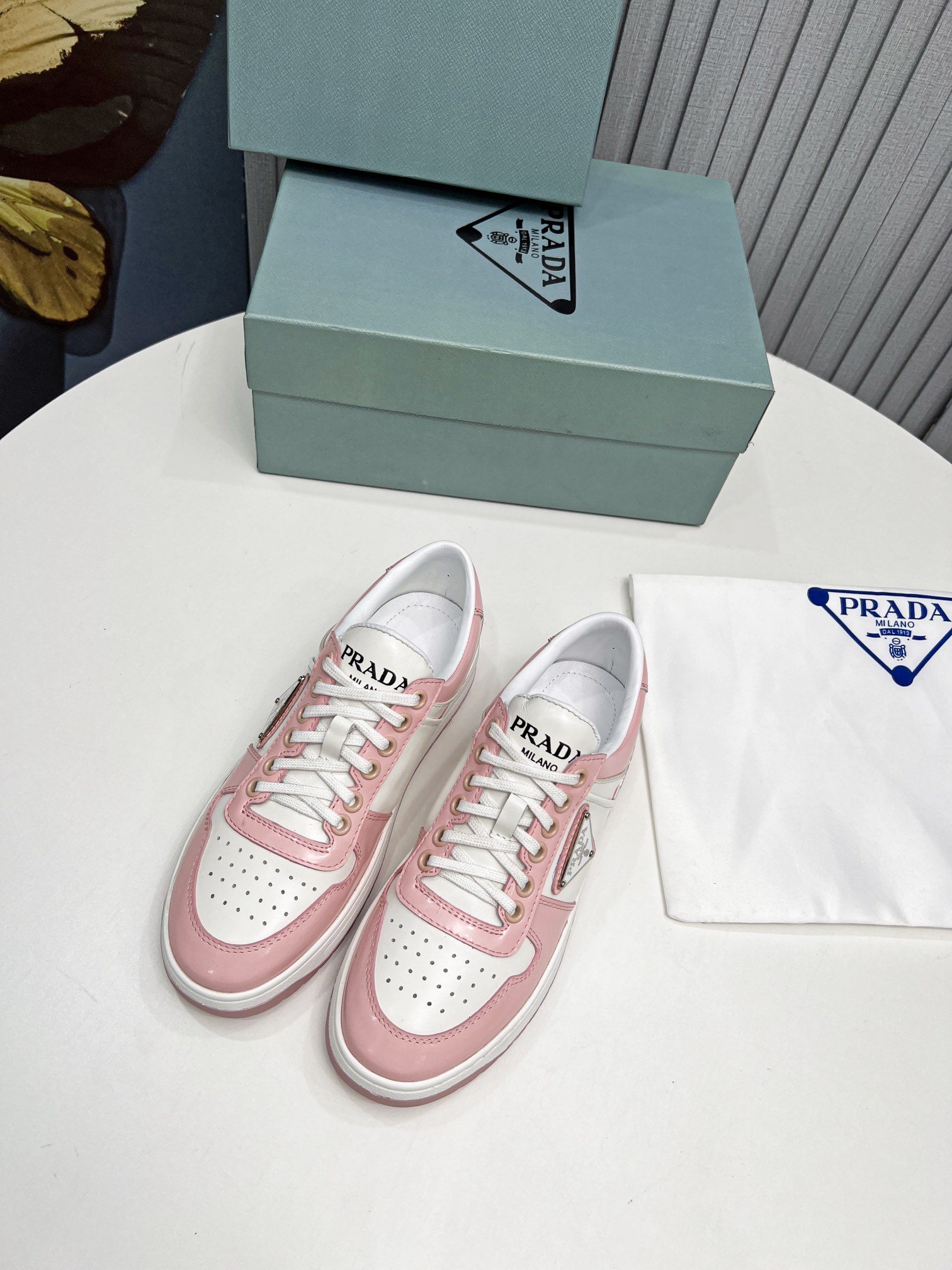 Pra*a Downtown Sneakers Pink For Women 1.2 in/ 3 cm