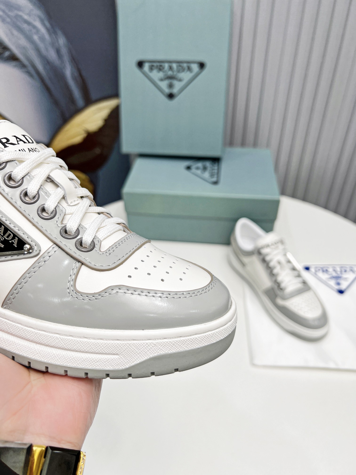 Pra*a Downtown Sneakers Grey For Women 1.2 in/ 3 cm