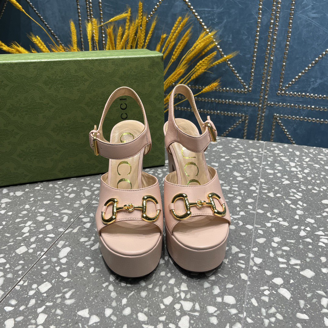 Gvc*1 Platform Sandal With Horsebit Light Pink For Women ‎
