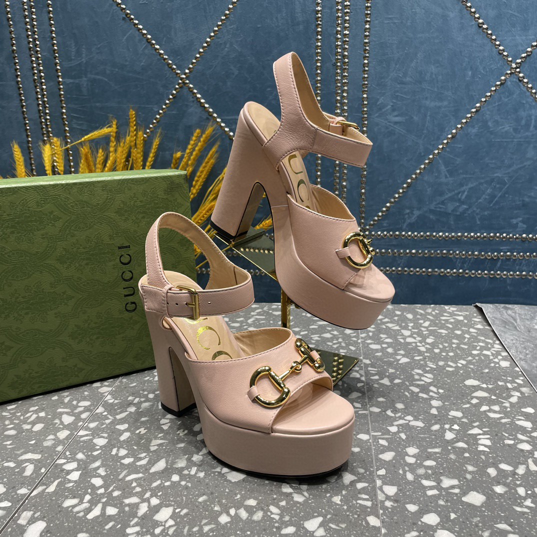 Gvc*1 Platform Sandal With Horsebit Light Pink For Women ‎