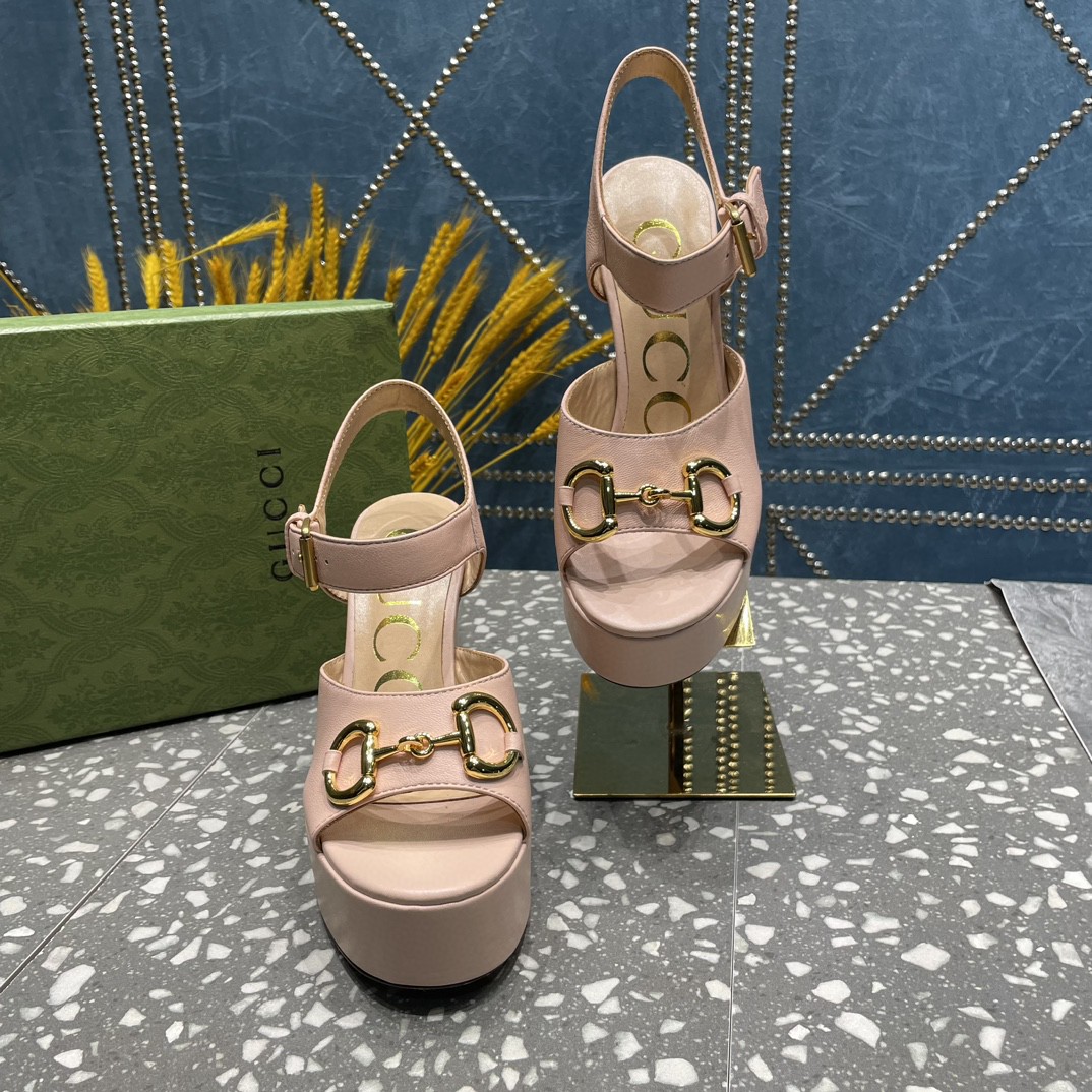Gvc*1 Platform Sandal With Horsebit Light Pink For Women ‎