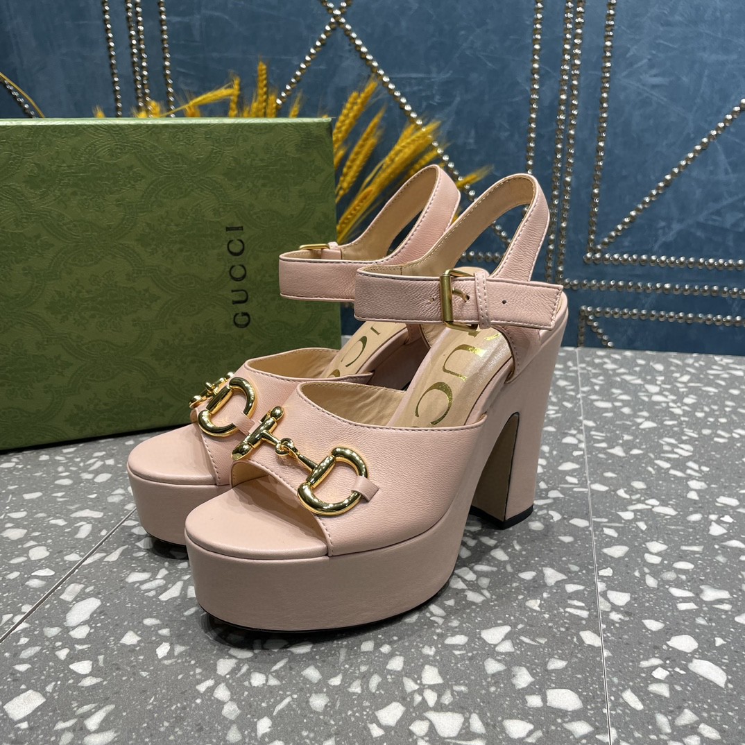 Gvc*1 Platform Sandal With Horsebit Light Pink For Women ‎