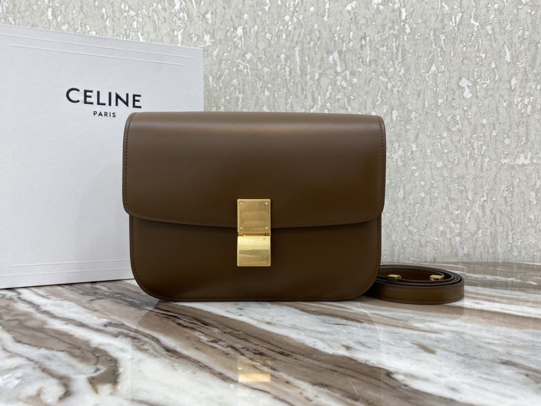 Ce1i*e Teen Classic Bag In Box Black/Brown/Red/Burgundy/Green/Dark Red For Women‎ 7in/18.5cm 192523DLS.38NO