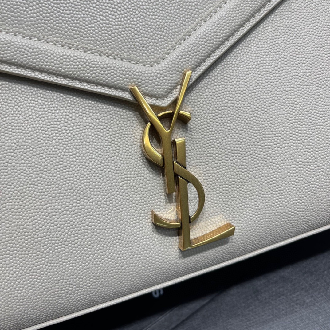 Sa1nt Lau*nt Cassandra Medium Top Handle Bag Black/White For Women‎ 9.6in/24.5cm 6239310SX0W9207