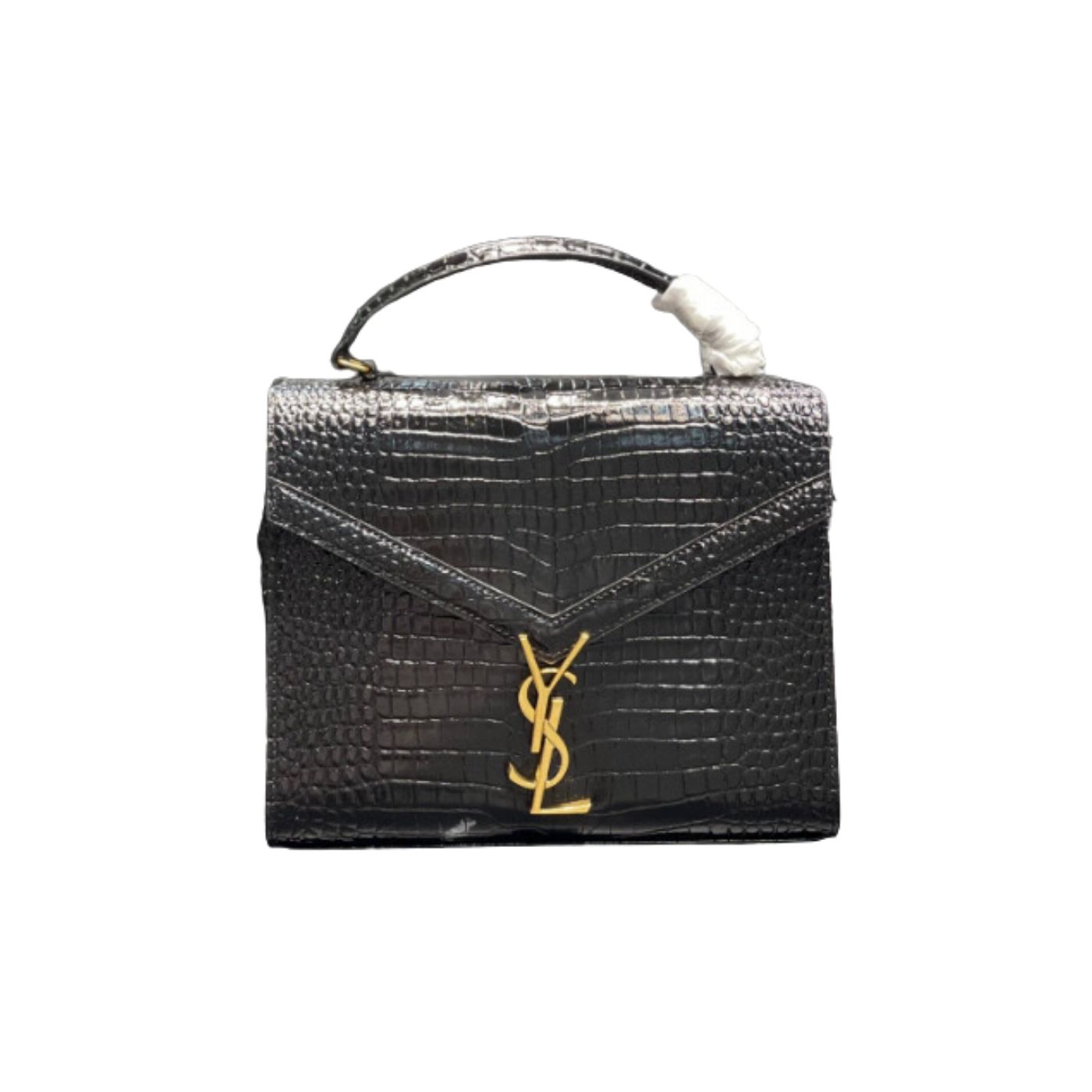 Sa1nt Lau*nt Cassandra Medium Top Handle Bag Black/White For Women‎ 9.6in/24.5cm 6239310SX0W9207