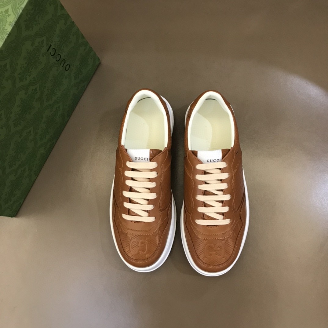 Gvc*1 GG Sneaker Brown For Men 726544 AABBV 2742