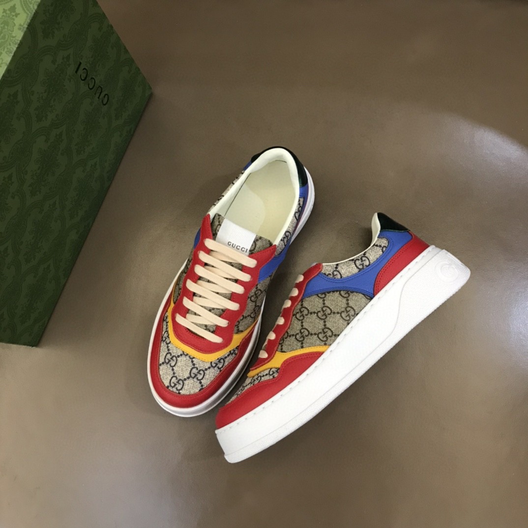 Gvc*1 GG Sneaker Red For Men ‎726828 FABAV 4050