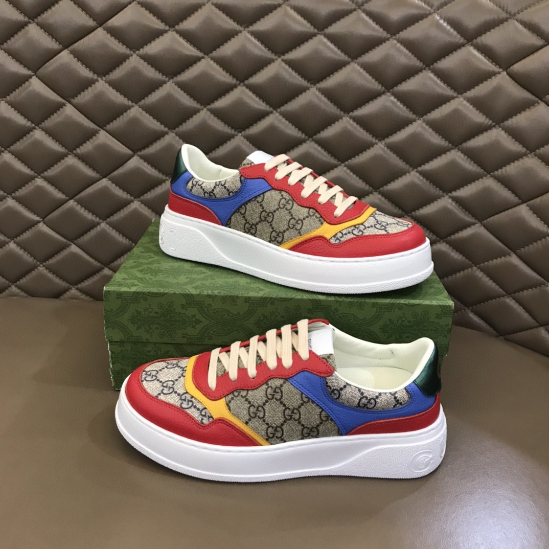 Gvc*1 GG Sneaker Red For Men ‎726828 FABAV 4050