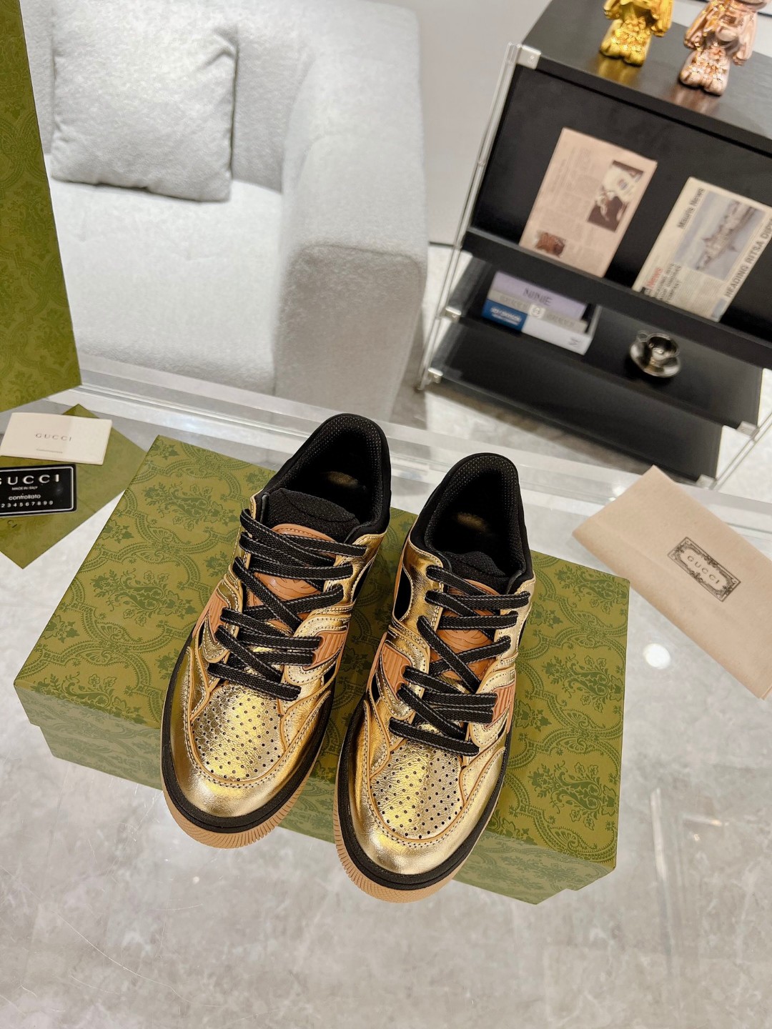 Gvc*1 Basket Sneaker Gold For Men