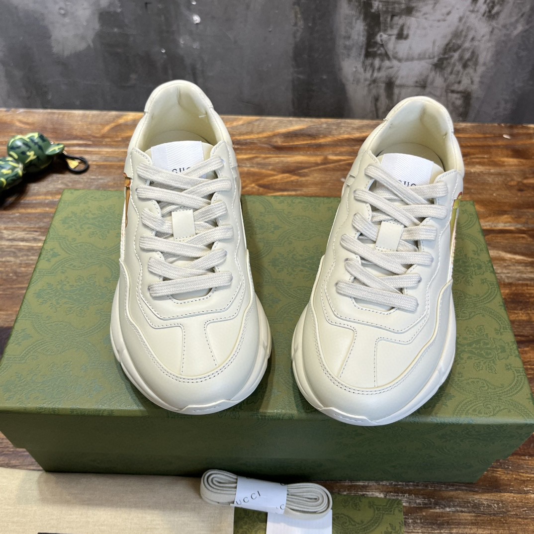 Gvc*1 Rhyton Sneaker With Animal Print White For Men 737521 DRW00 9522