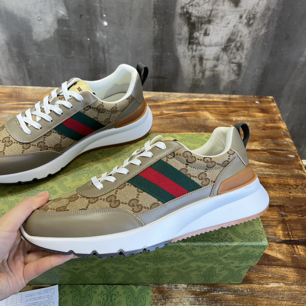 Gvc*1 Sneaker With Web Beige For Men