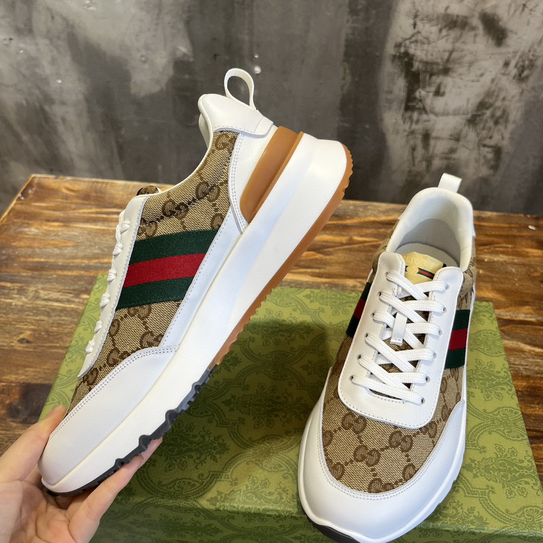 Gvc*1 Sneaker With Web Beige For Men